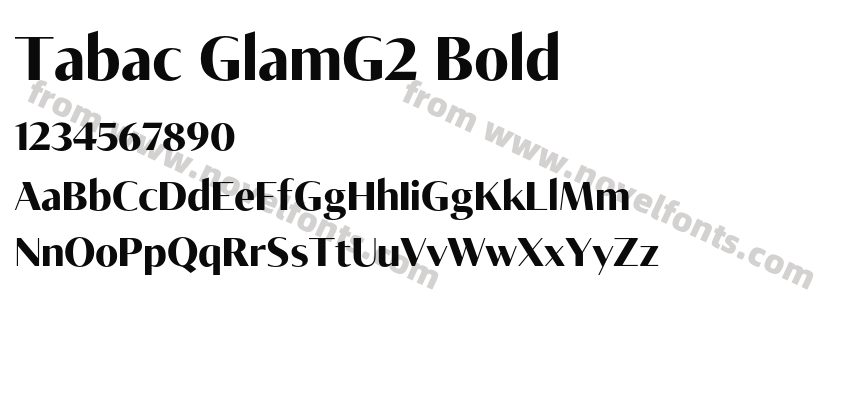 Tabac GlamG2 BoldPreview