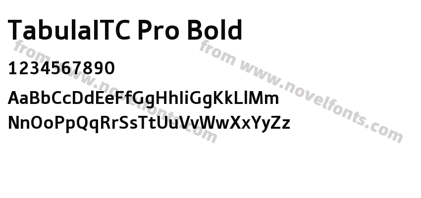 TabulaITC Pro BoldPreview