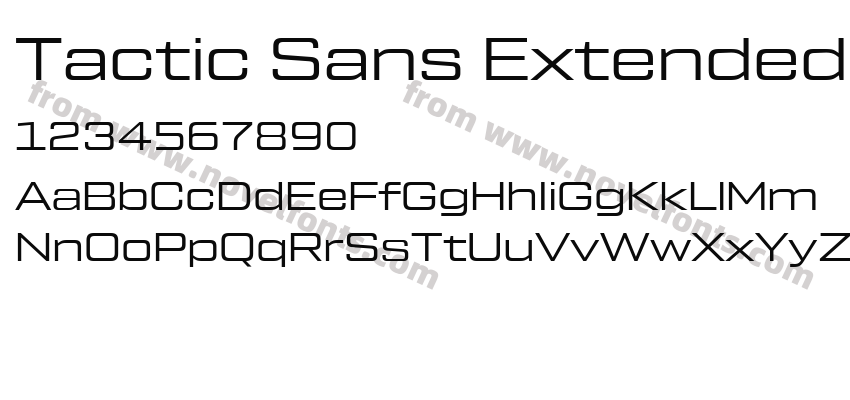 Tactic Sans ExtendedPreview