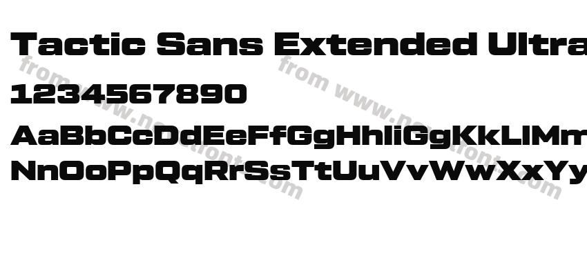 Tactic Sans Extended UltraPreview