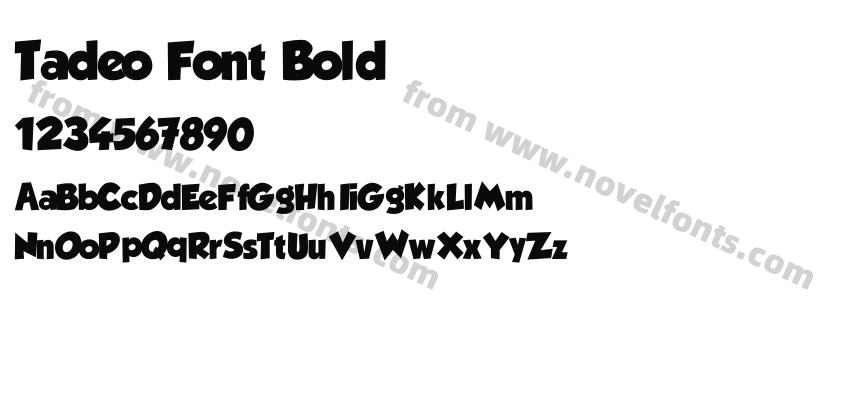 Tadeo Font BoldPreview
