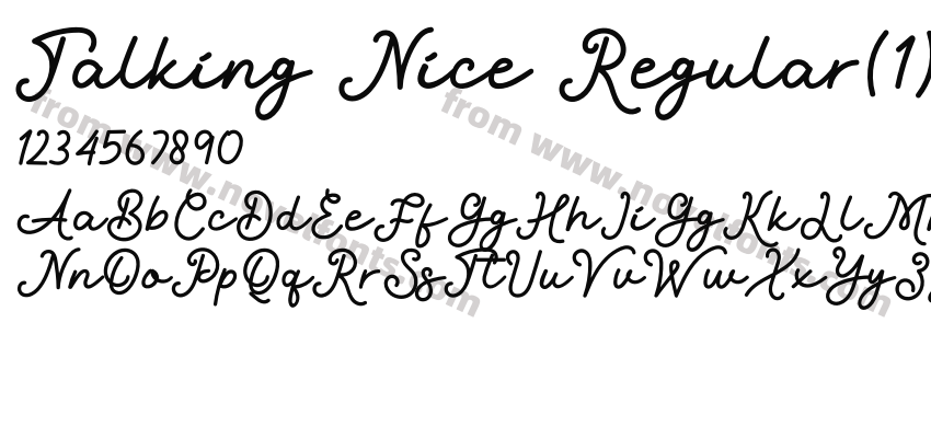 Talking Nice RegularPreview