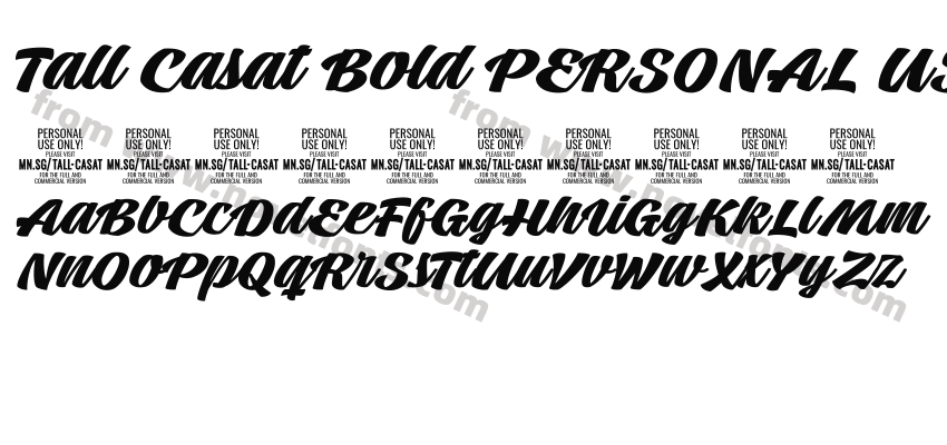 Tall Casat Bold PERSONAL USEPreview