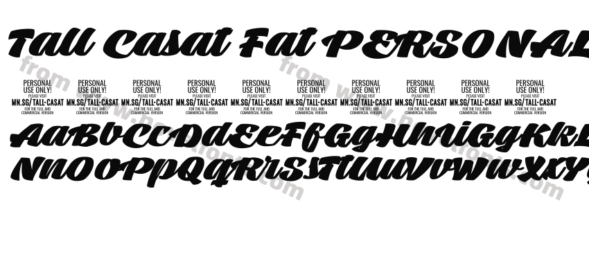 Tall Casat Fat PERSONAL USEPreview