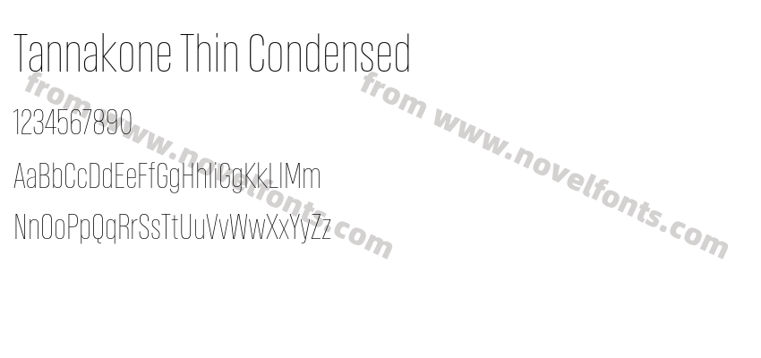 Tannakone Thin CondensedPreview