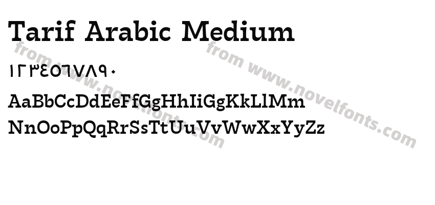 Tarif Arabic MediumPreview
