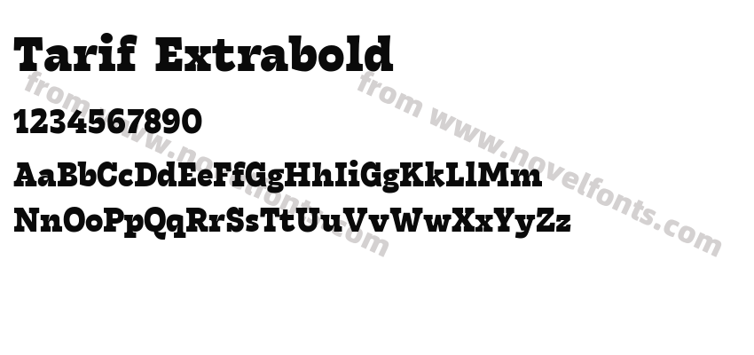 Tarif ExtraboldPreview