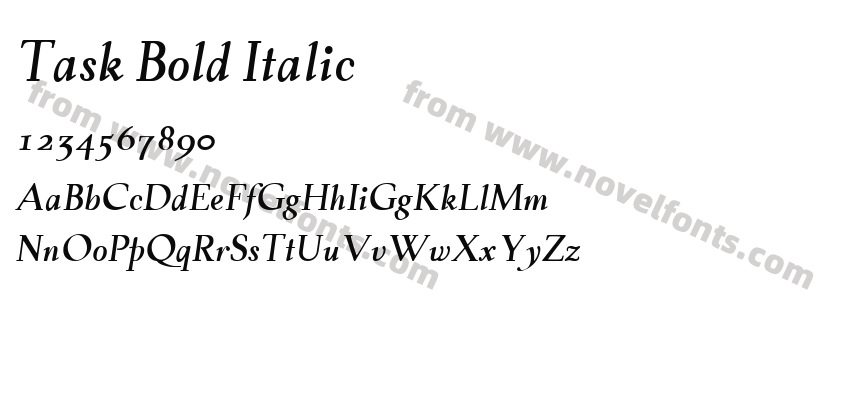 Task Bold ItalicPreview