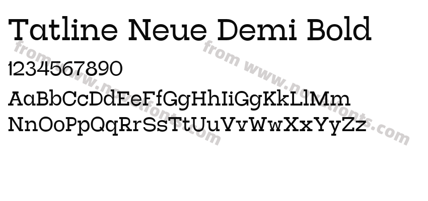 Tatline Neue Demi BoldPreview