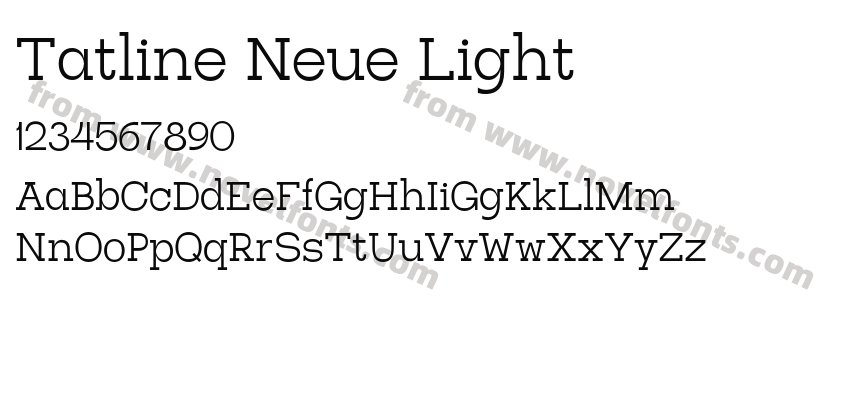 Tatline Neue LightPreview