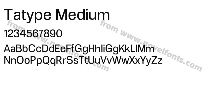Tatype MediumPreview