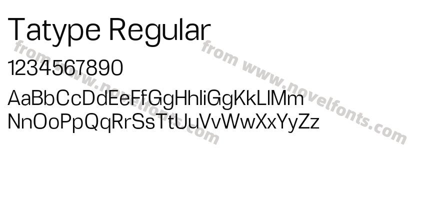 Tatype RegularPreview