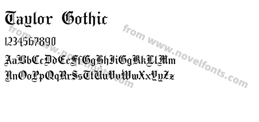Taylor GothicPreview