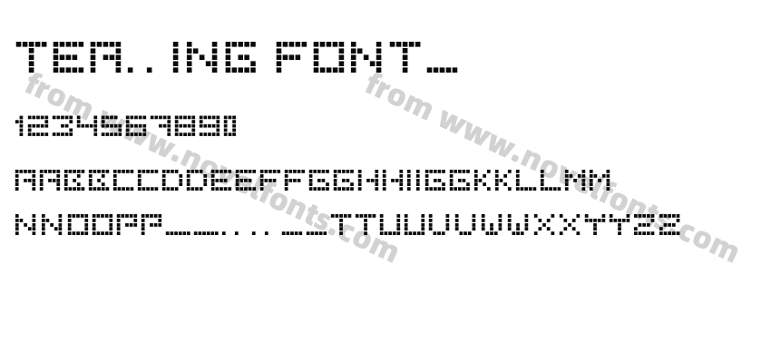 Tearing FontsPreview