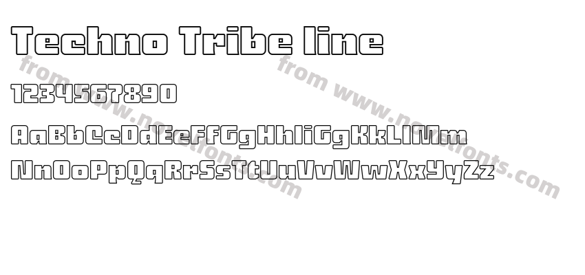 Techno Tribe linePreview