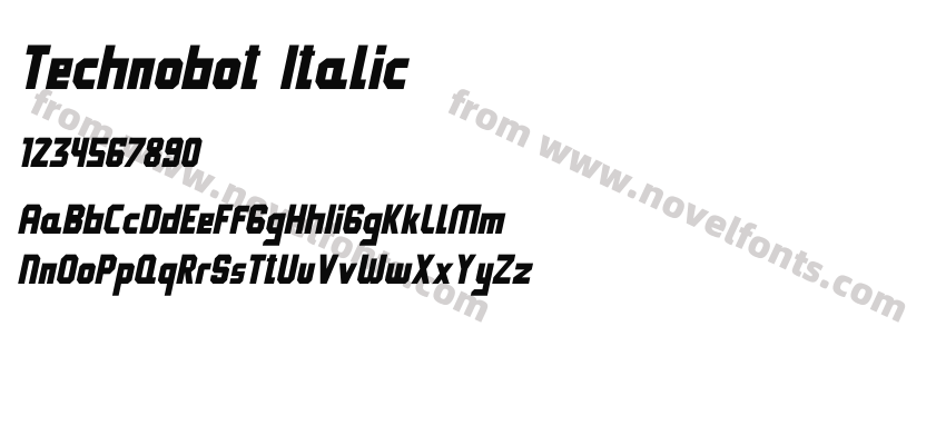 Technobot ItalicPreview