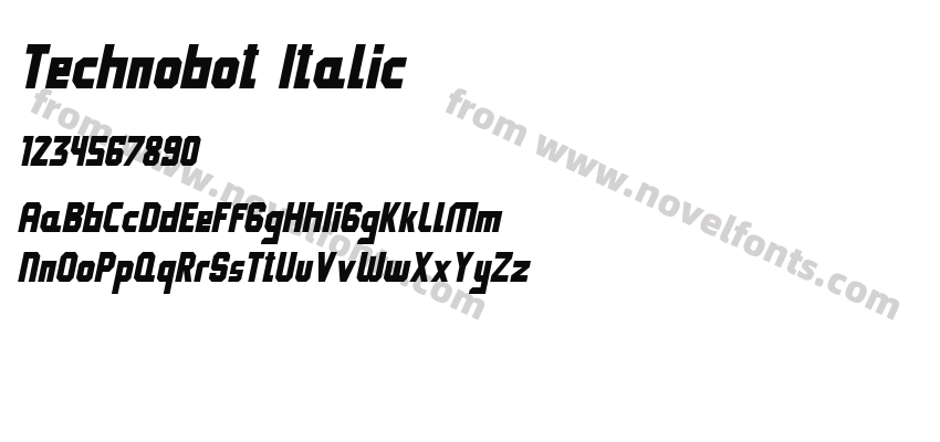 Technobot ItalicPreview