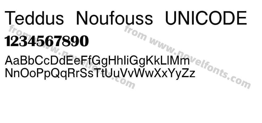 Teddus Noufouss UNICODEPreview