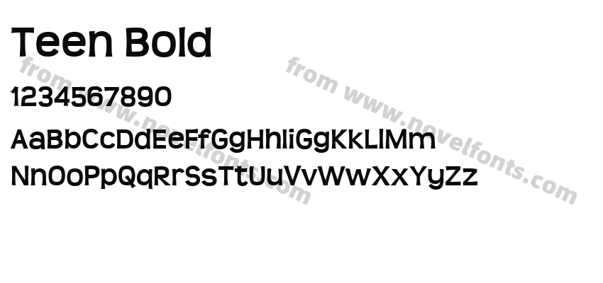 Teen BoldPreview