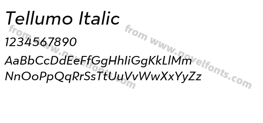 Tellumo ItalicPreview