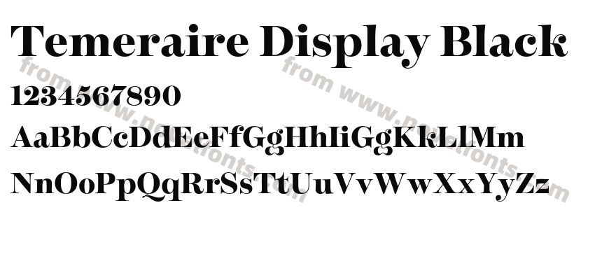 Temeraire Display BlackPreview