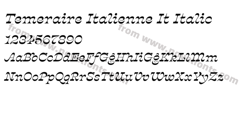 Temeraire Italienne It ItalicPreview