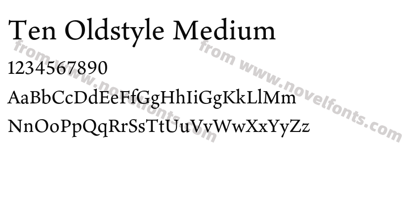 Ten Oldstyle MediumPreview