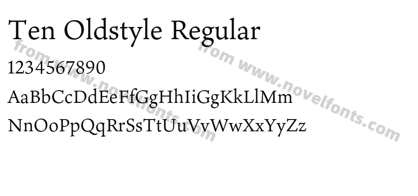 Ten Oldstyle RegularPreview