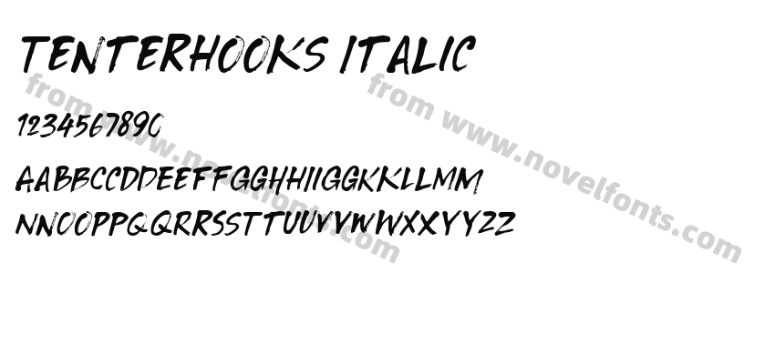 Tenterhooks ItalicPreview