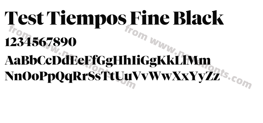 Test Tiempos Fine BlackPreview