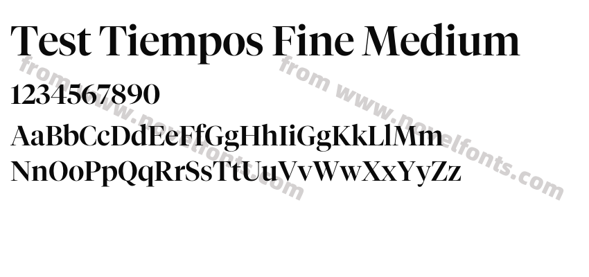 Test Tiempos Fine MediumPreview