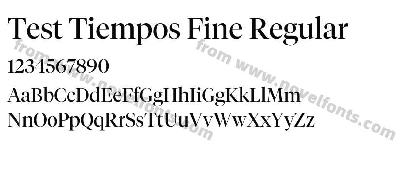 Test Tiempos Fine RegularPreview