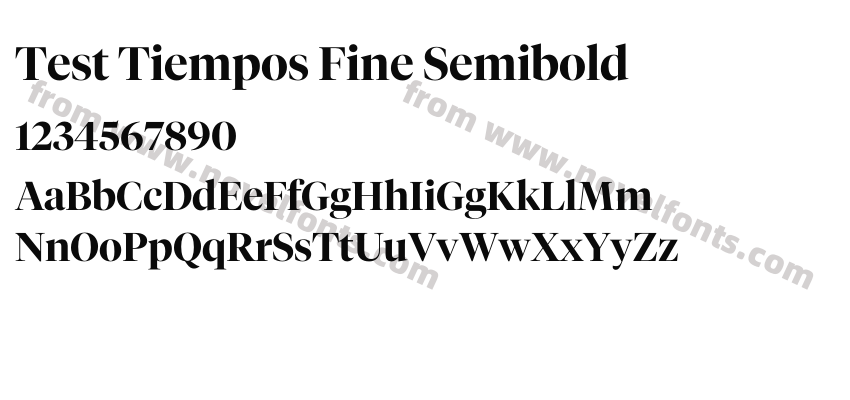 Test Tiempos Fine SemiboldPreview