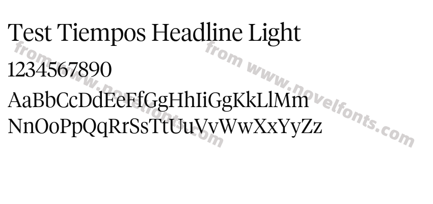 Test Tiempos Headline LightPreview