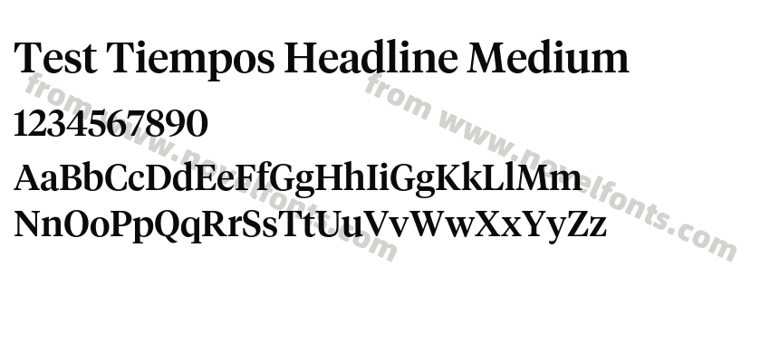 Test Tiempos Headline MediumPreview