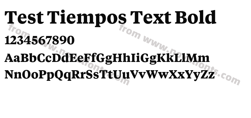 Test Tiempos Text BoldPreview