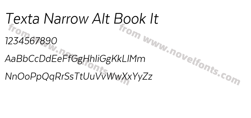 Texta Narrow Alt Book ItPreview