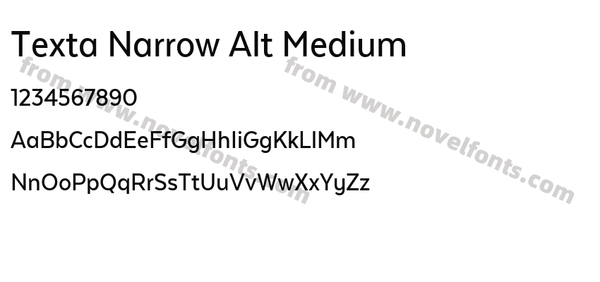 Texta Narrow Alt MediumPreview