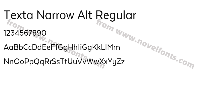 Texta Narrow Alt RegularPreview