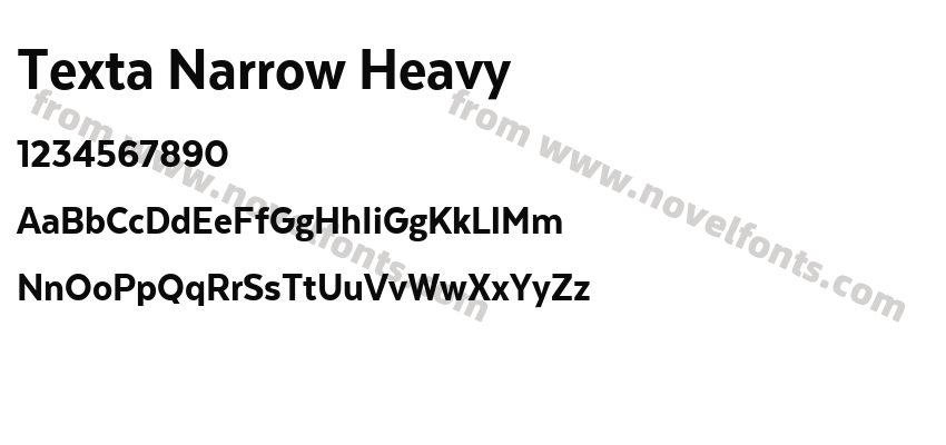 Texta Narrow HeavyPreview