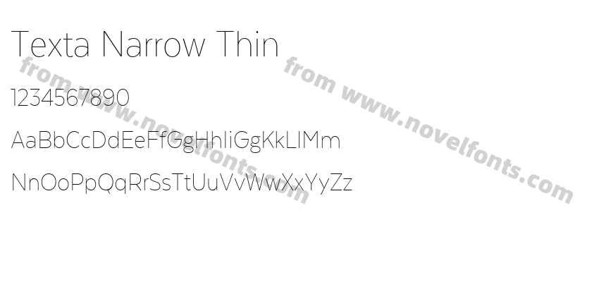 Texta Narrow ThinPreview