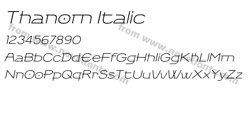 Thanom ItalicPreview