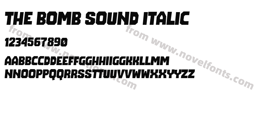 The Bomb Sound ItalicPreview