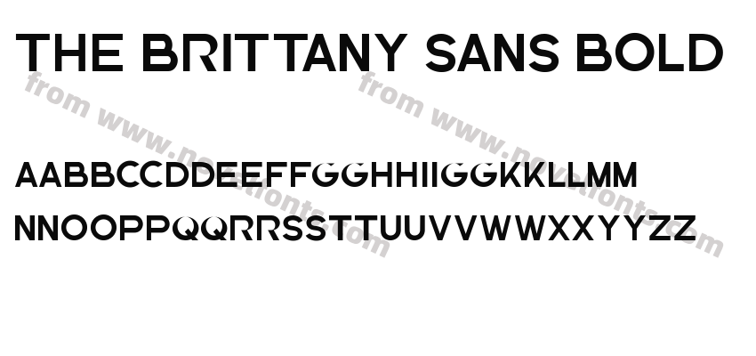 The Brittany Sans BoldPreview