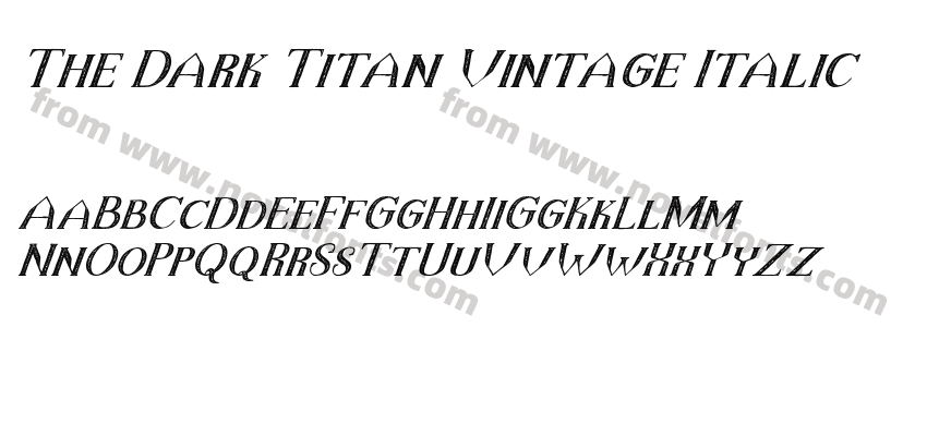 The Dark Titan Vintage ItalicPreview