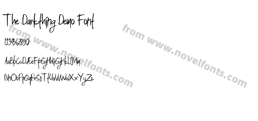 The Darkthing Demo FontPreview