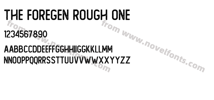 The Foregen Rough OnePreview