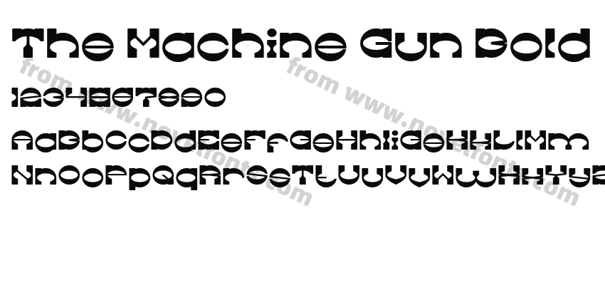 The Machine Gun BoldPreview