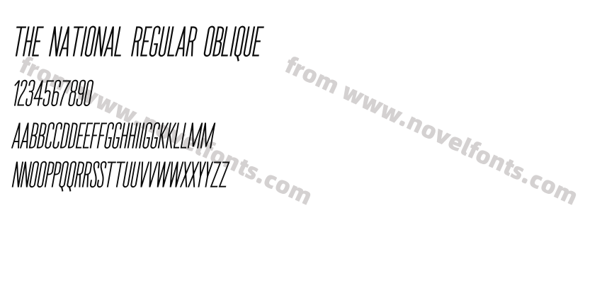 The National Regular ObliquePreview