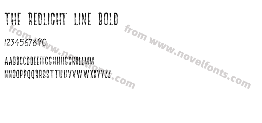 The Redlight Line BoldPreview